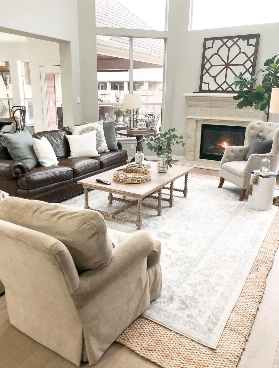 Neutral Rugs For Living Room
 Neutral Home Decor Home Tour Interiors
