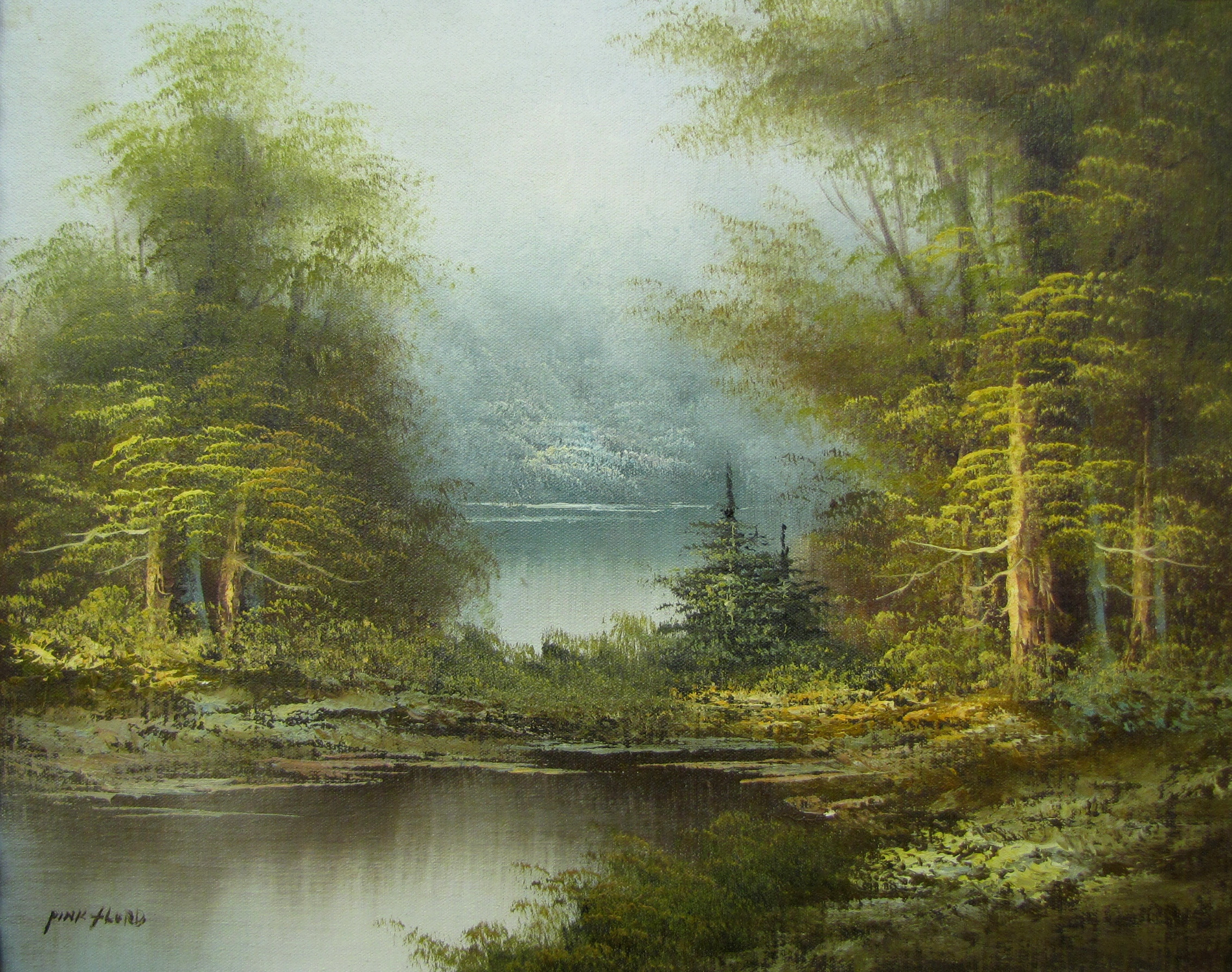 Oil Painting Landscape
 Original Landscape Oil Painting with Ornate Frame