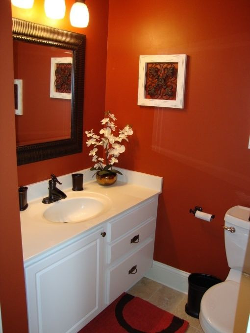 Orange And Brown Bathroom Decor
 The 25 best Burnt orange bathrooms ideas on Pinterest