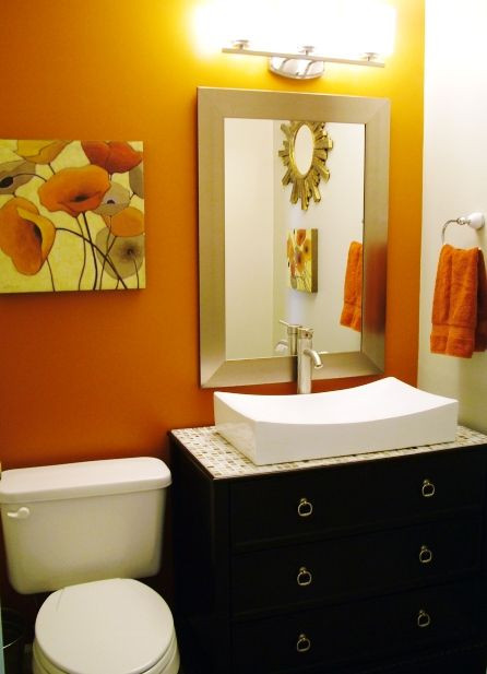 Orange And Brown Bathroom Decor
 23 best Banheiros images on Pinterest