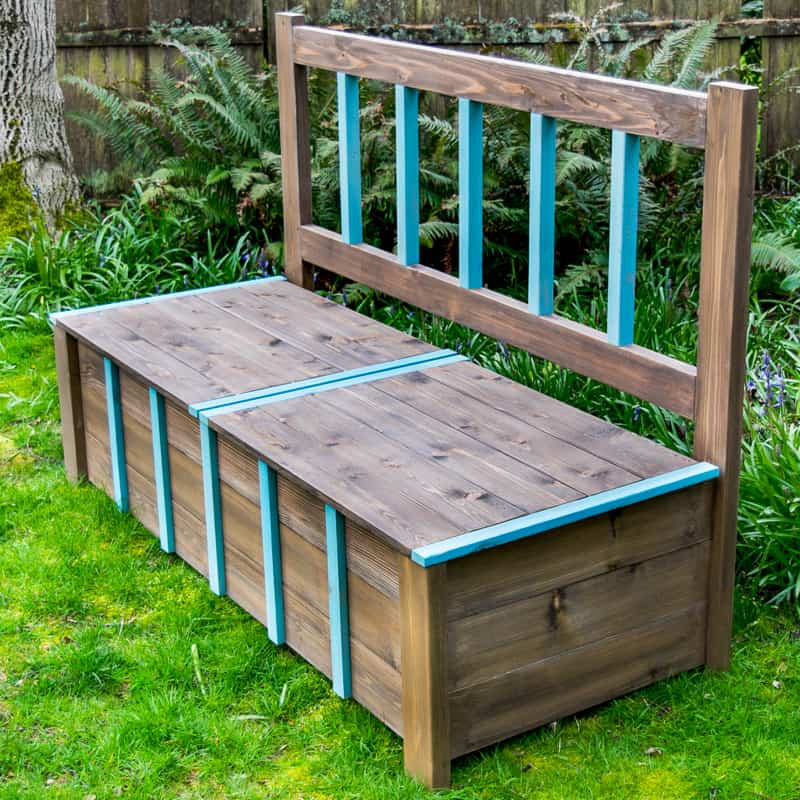 Outdoor Bench With Storage
 DIY Outdoor Storage Bench The Handyman s Daughter