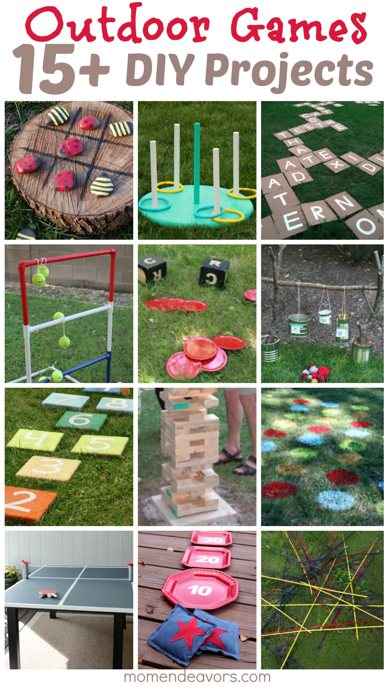 Outdoor Fun For Kids
 DIY Outdoor Games – 15 Awesome Project Ideas for Backyard