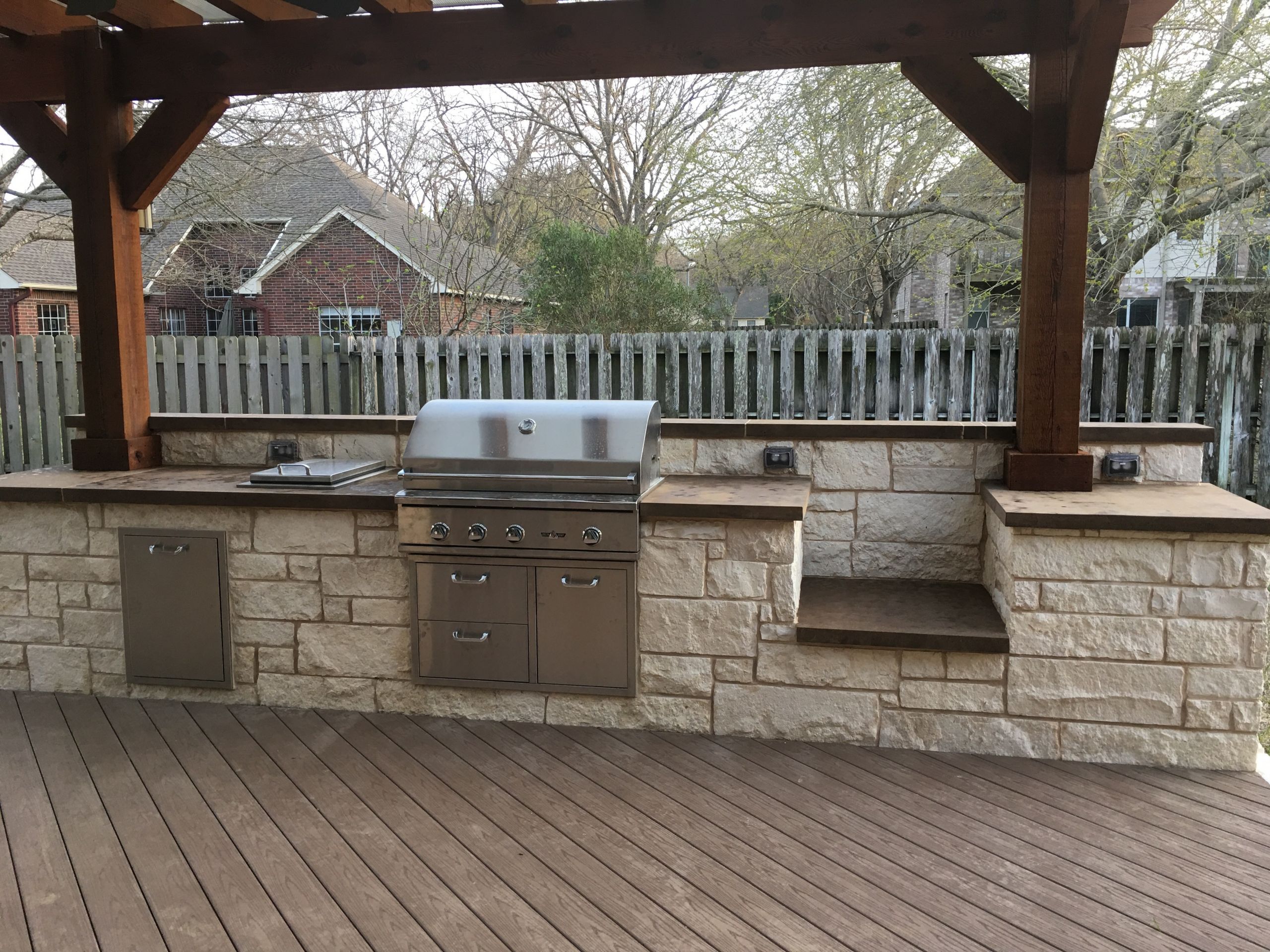 Outdoor Kitchen Austin
 Austin Decks Pergolas Covered Patios Porches more
