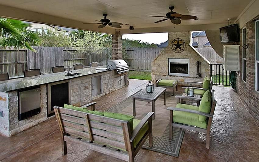 Outdoor Kitchen Covered Patio
 37 Outdoor Kitchen Ideas & Designs Picture Gallery
