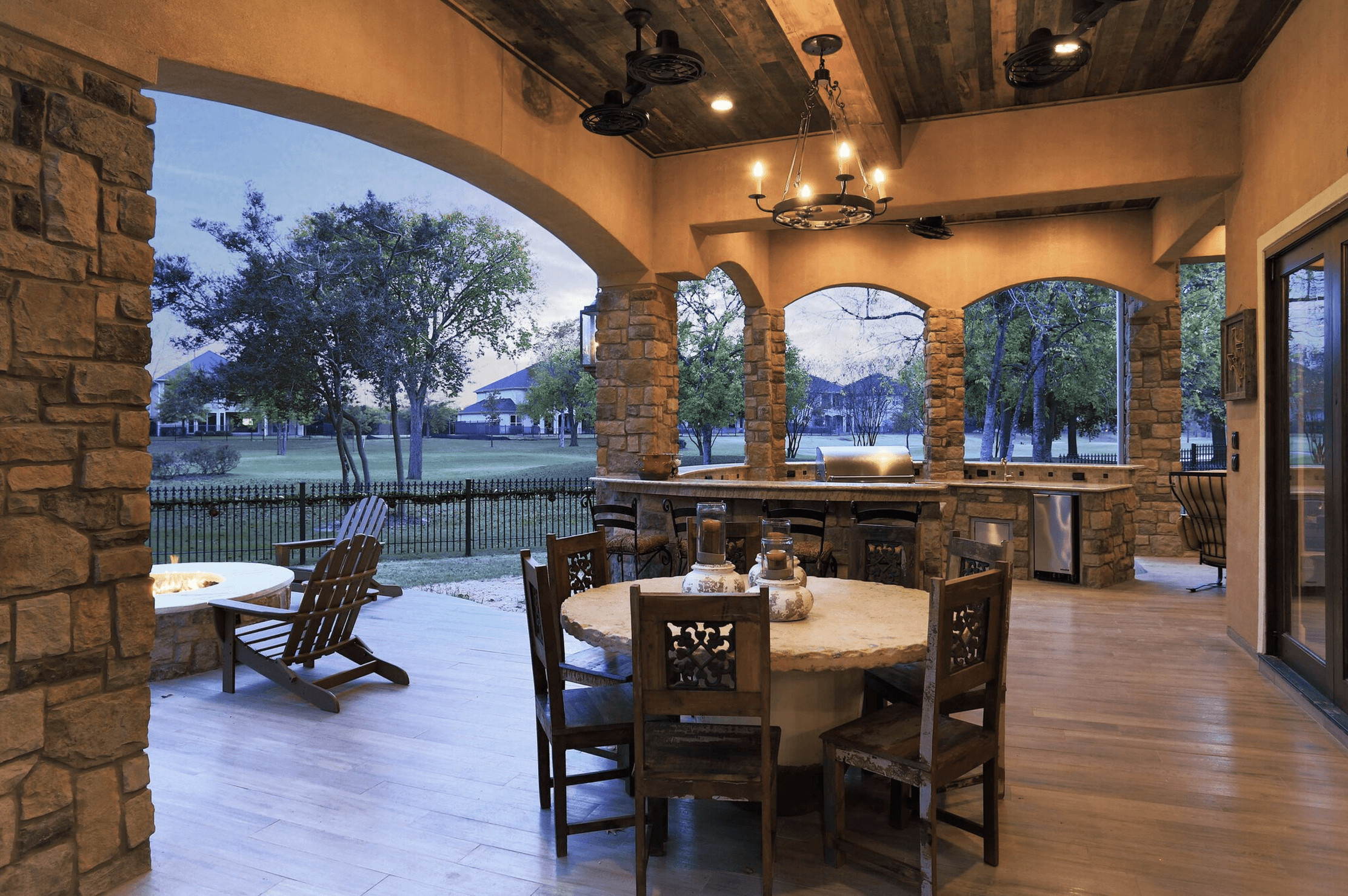 Outdoor Kitchen Covered Patio
 Beautiful covered patios Texas Custom Patios