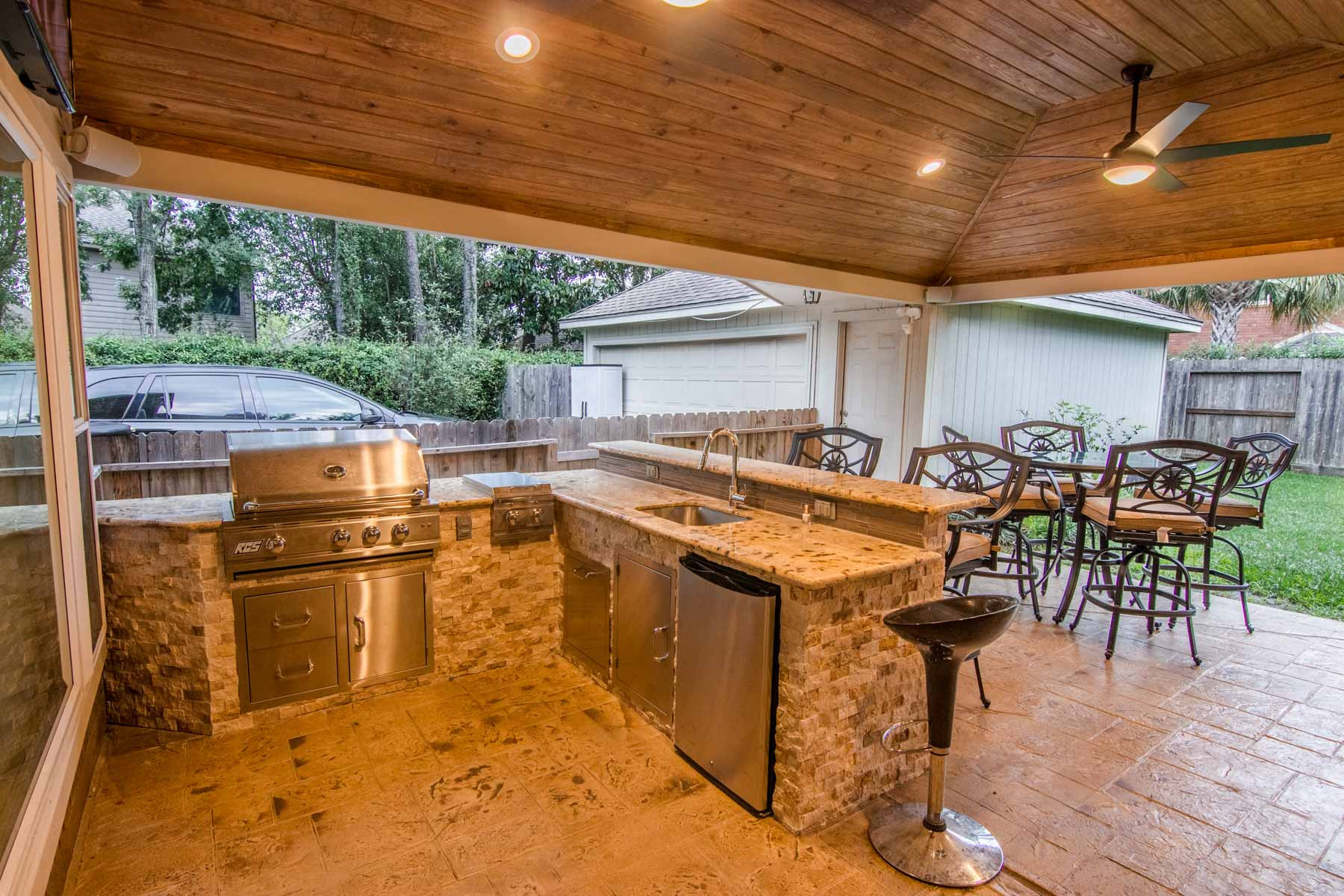 Outdoor Kitchen Covered Patio
 Outdoor Kitchens HHI Patio Covers Houston