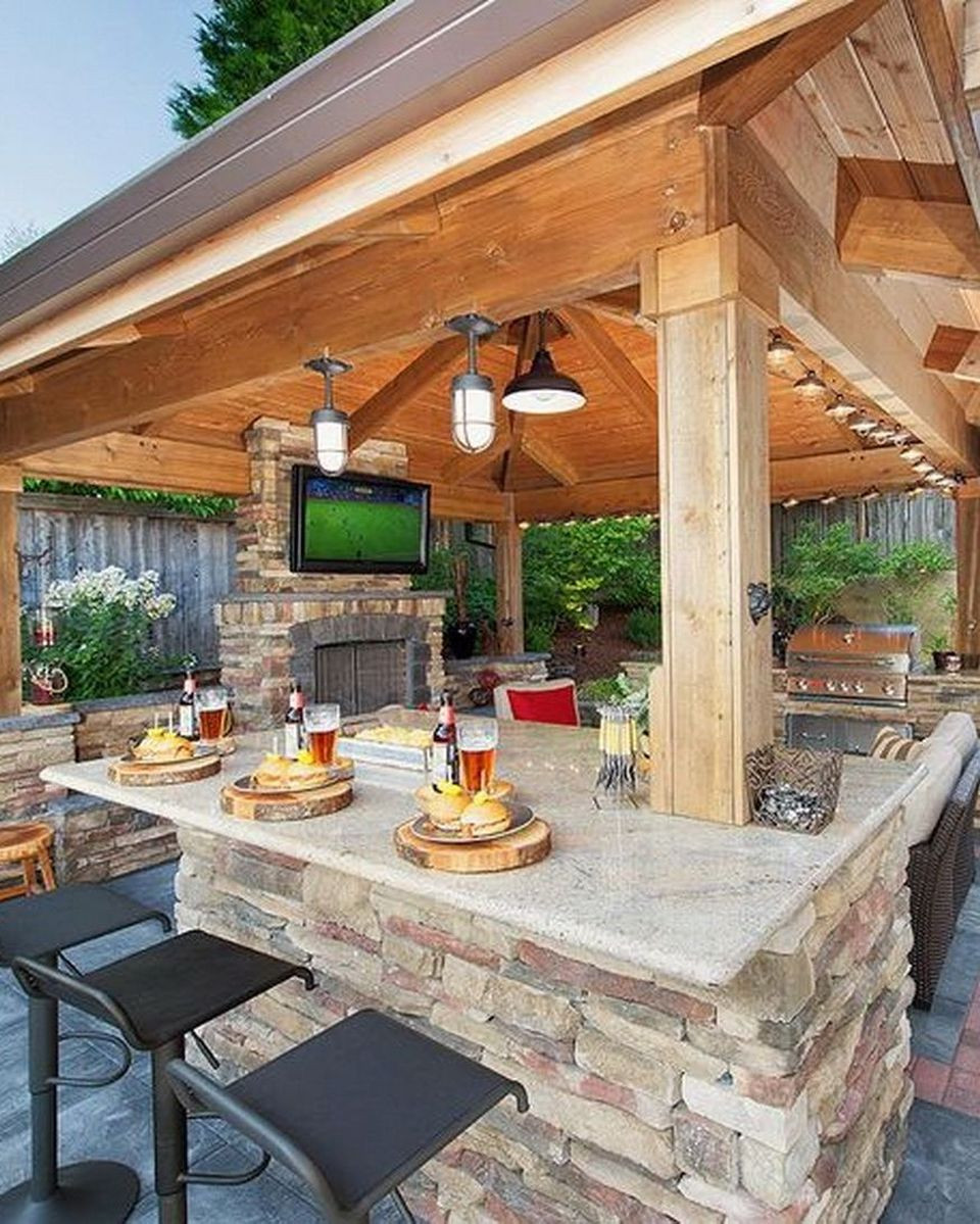 Outdoor Kitchen Ideas
 Awesome Yard and Outdoor Kitchen Design Ideas 47 Hoommy