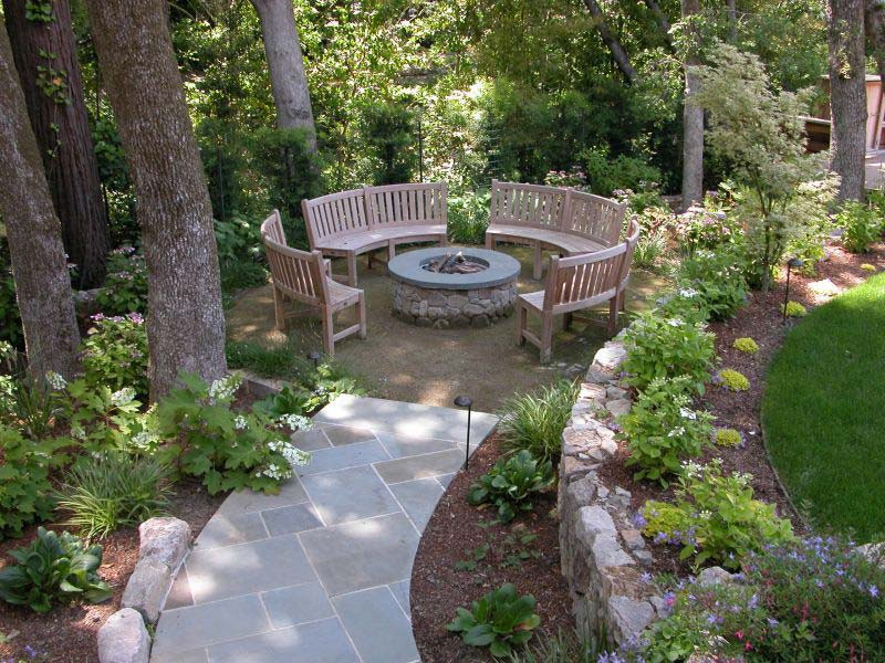 Outdoor Landscape Seating
 Outdoor Fire Pit Seating Ideas Quiet Corner