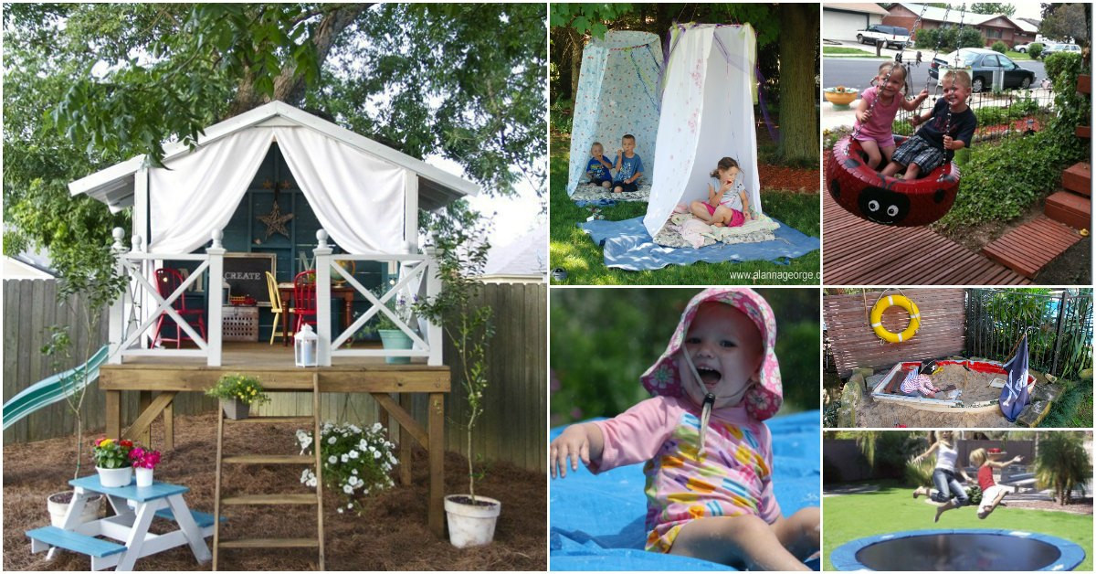 Outdoor Stuff For Kids
 30 Fun DIY Outdoor Play Areas That Will Keep Your Kids