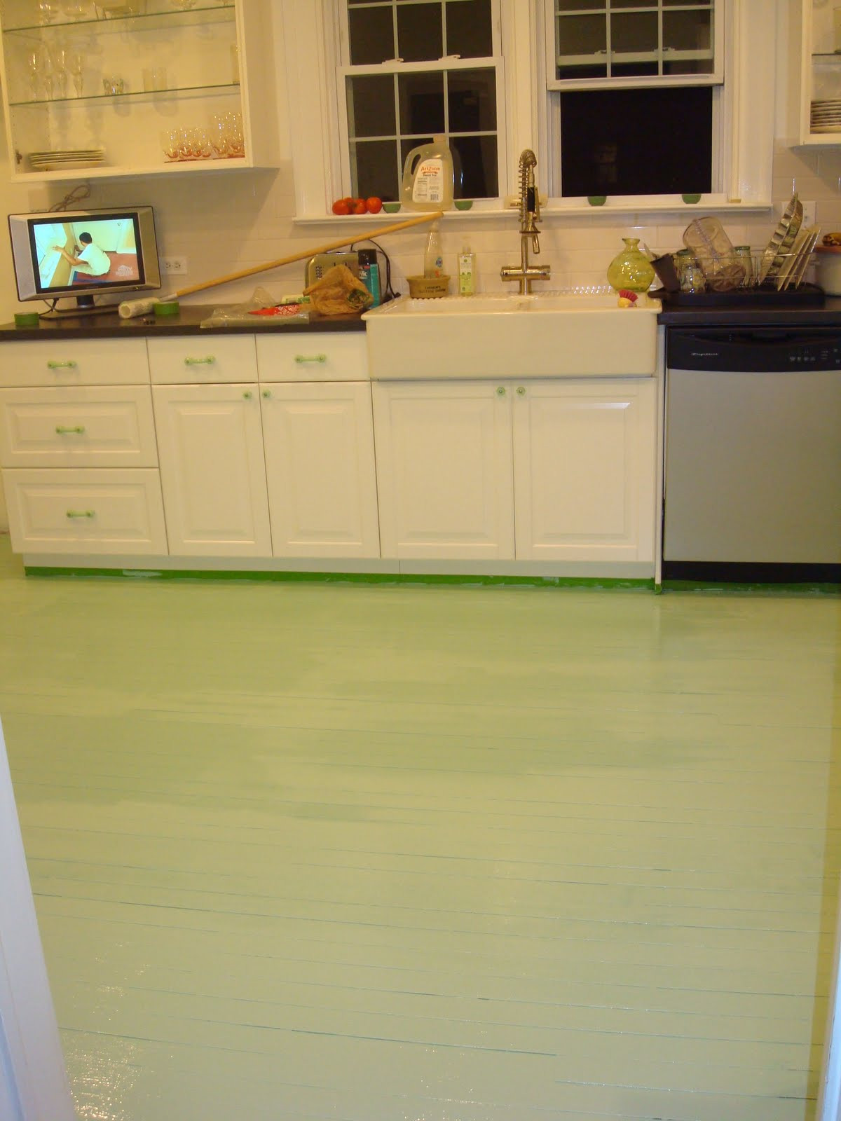 Painted Kitchen Floor Tiles
 DIY Painted Kitchen Floor for $50 Showit Blog