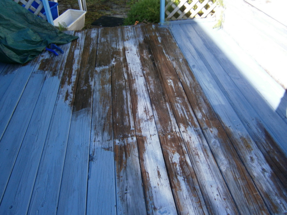 Painting An Old Deck
 How to Refinish and Paint an Old Wooden Porch and Deck