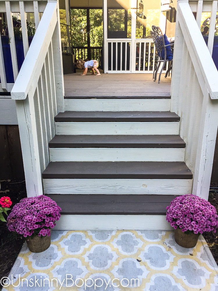 Painting An Old Deck
 How to refinish an old wooden deck Unskinny Boppy