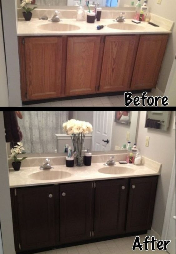 Painting Bathroom Cabinets
 20 Smartest Ways of Painting Bathroom Vanity Before And After