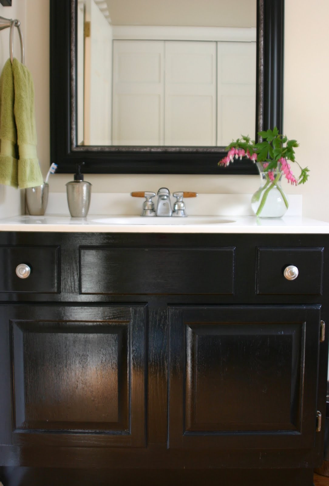 Painting Bathroom Cabinets
 Powder Room De Peachificiation Shine Your Light