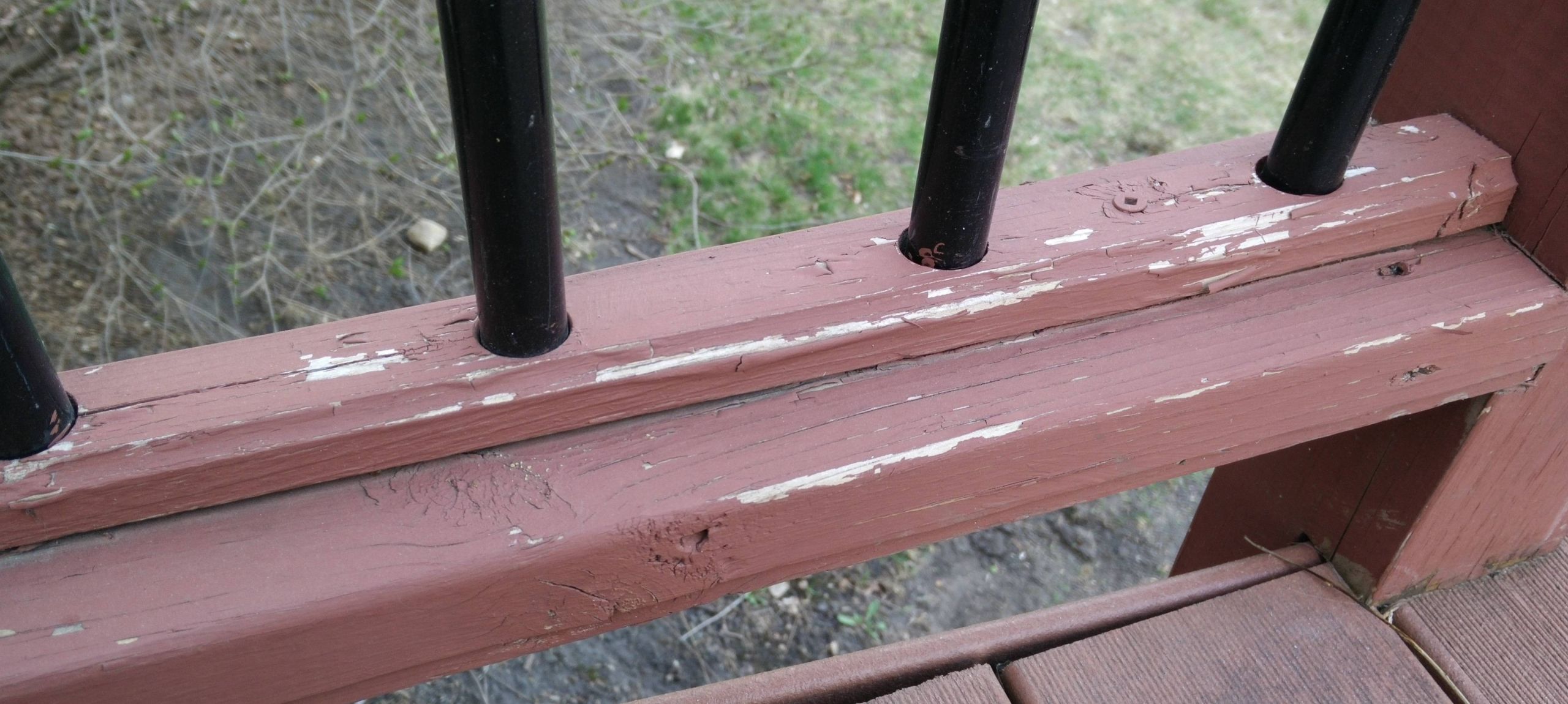 Painting Deck Railing
 How to fix flaking paint on a deck railing and make it