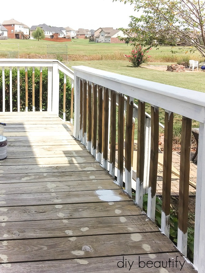 Painting Deck Railing
 How to Update a Deck with Paint