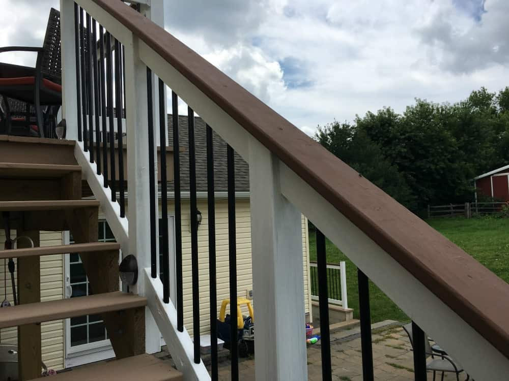 Painting Deck Railing
 Bedroom Deck Makeover Using Energy Efficient Solar