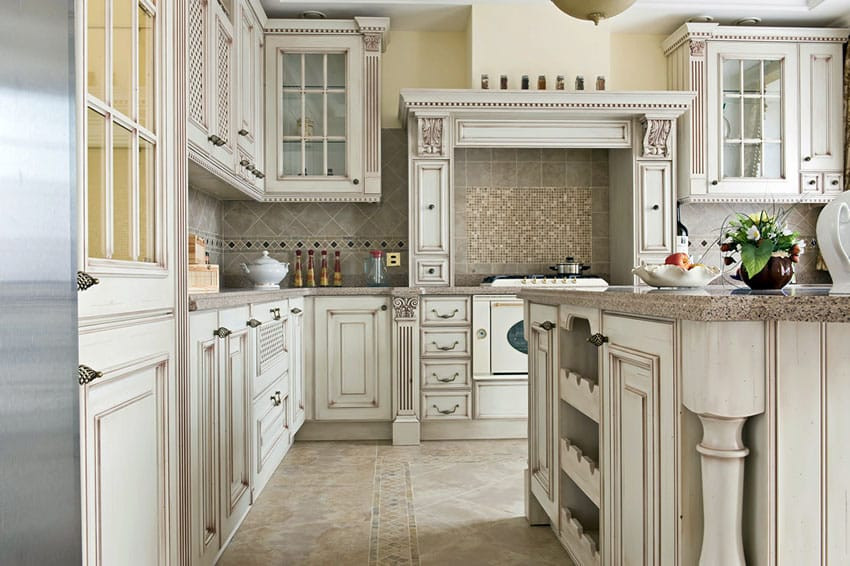 Painting Kitchen Cabinets Antique White
 30 Antique White Kitchen Cabinets Design s