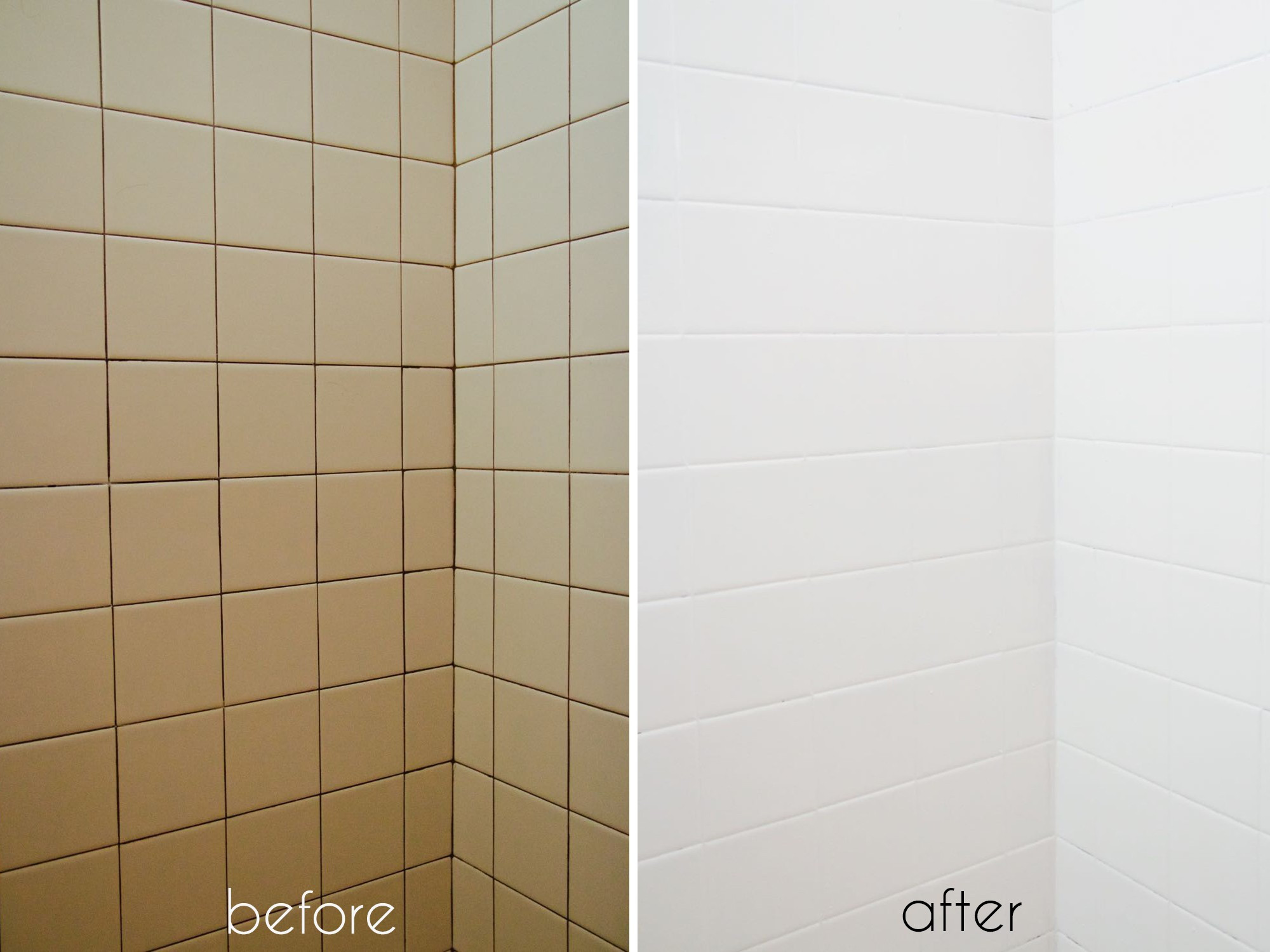 Painting Old Bathroom Tiles
 Elegant Painting Bathroom Tile before and after Layout