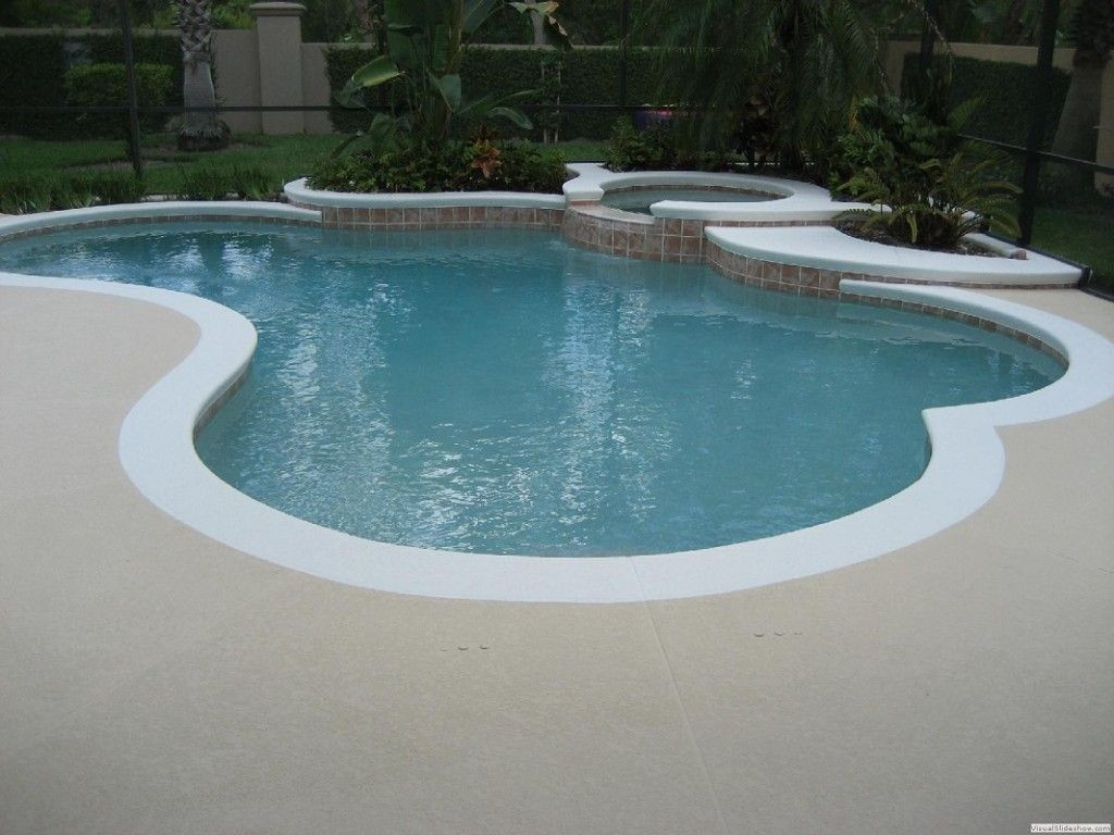 Painting Pool Deck
 white edge pool deck color of pool deck should be a dark