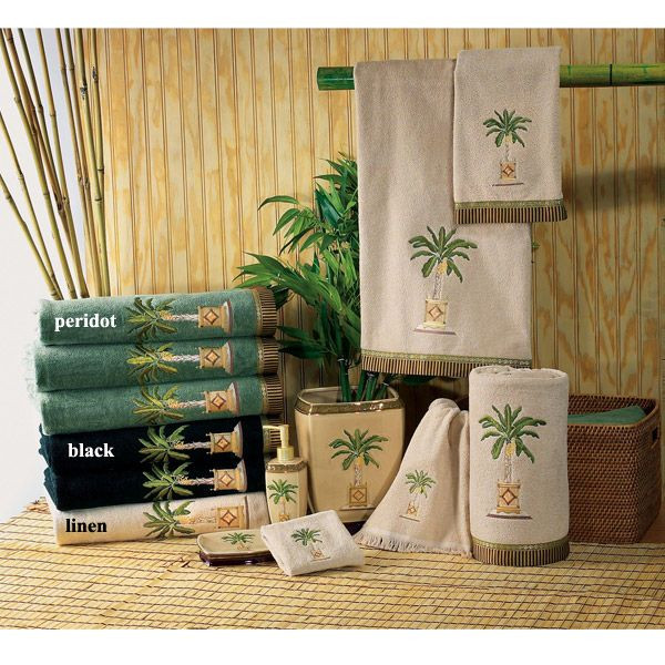 Palm Tree Bathroom Decor
 Banana Palm Tree Decorative Bath Accessories by Avanti