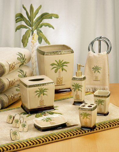 Palm Tree Bathroom Decor
 Matching bath accessory