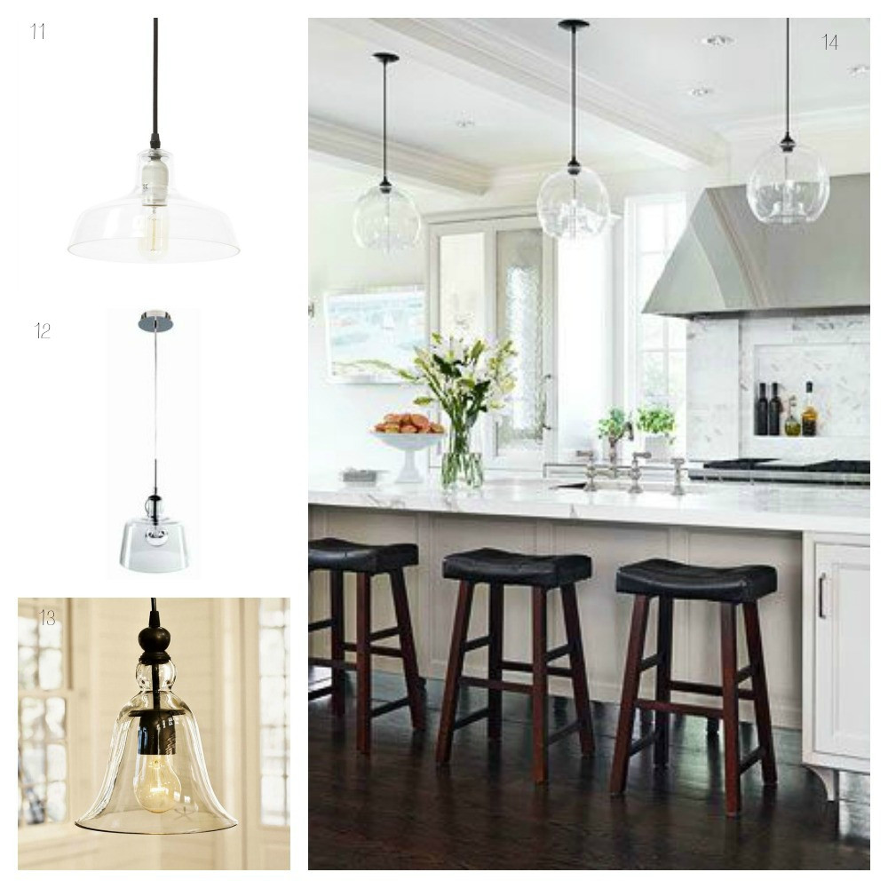 Pendant Lights In Kitchen
 Glass Pendant Lights for the Kitchen DIY Decorator