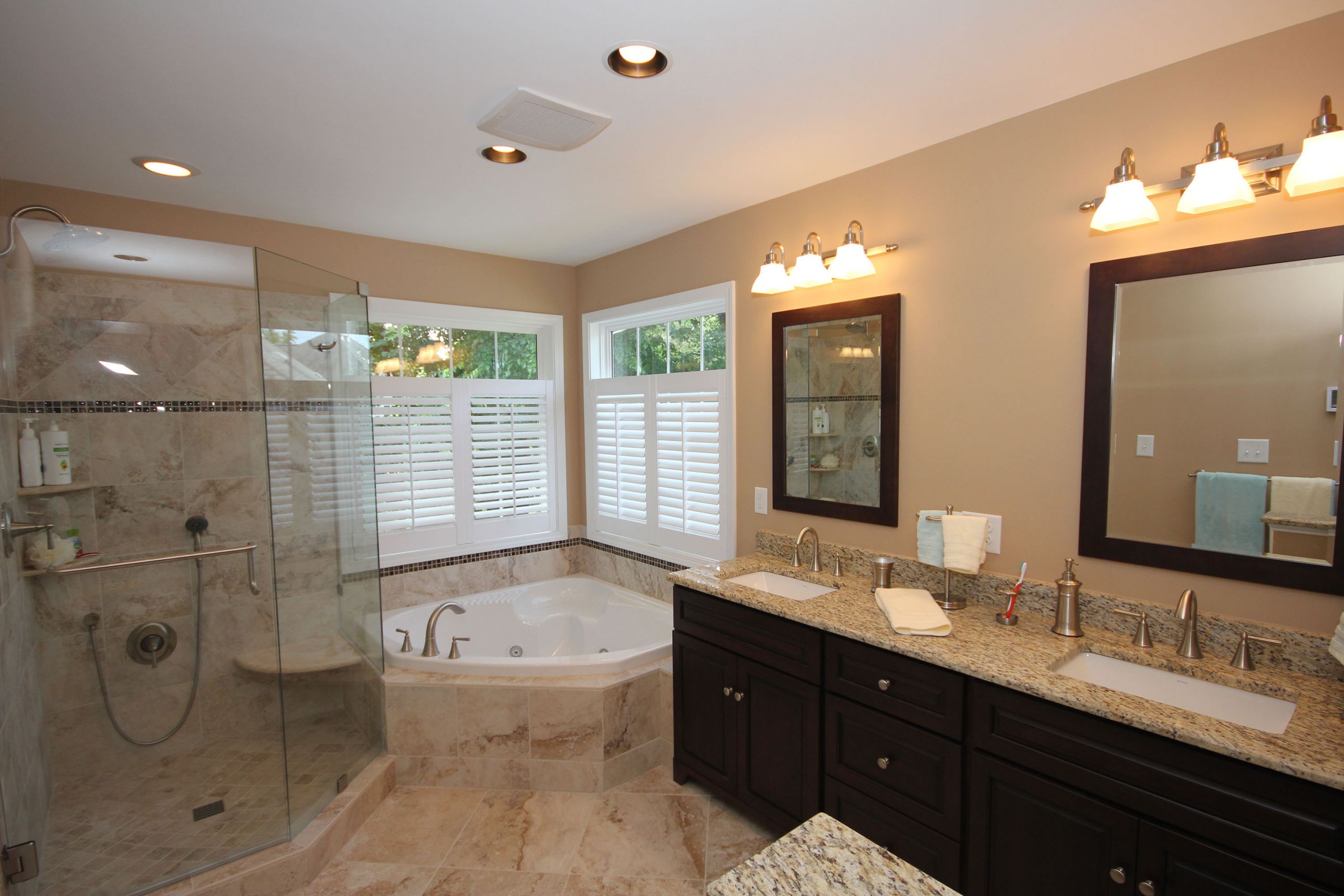 Photos Of Bathroom Remodels
 Dark Bath Cabinets by The Bath Remodeling Center LLC