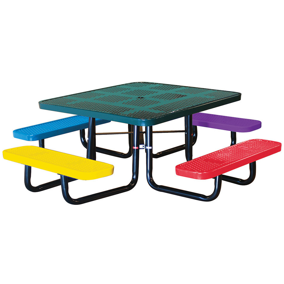 Picnic Table For Kids
 46in Square Perforated Children s Picnic Table