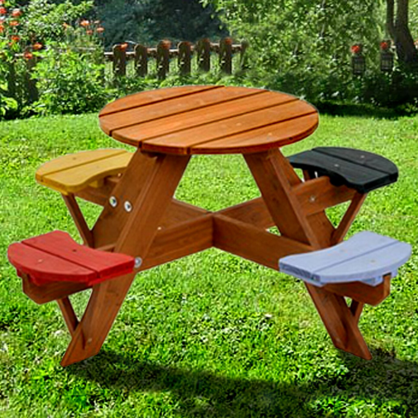 Picnic Table For Kids
 Swing Town Kids Picnic Table & Reviews