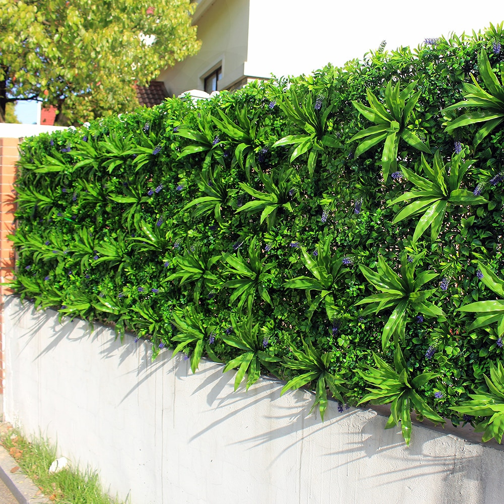 Plants Outdoor Landscape
 Outdoor Artificial Plant Walls Leaves Fence 1x1m UV Proof