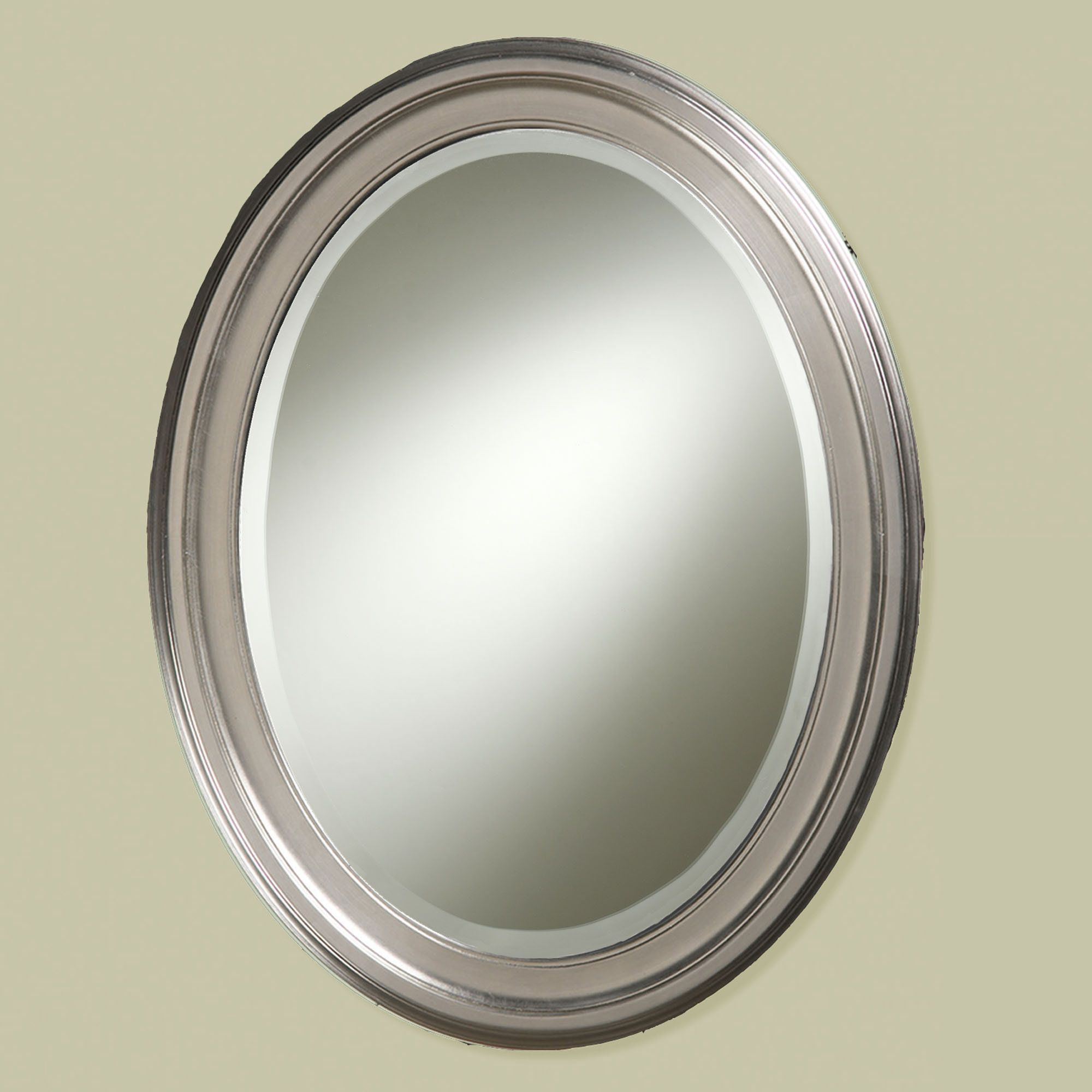 Polished Nickel Bathroom Mirror
 oval wall mirrors