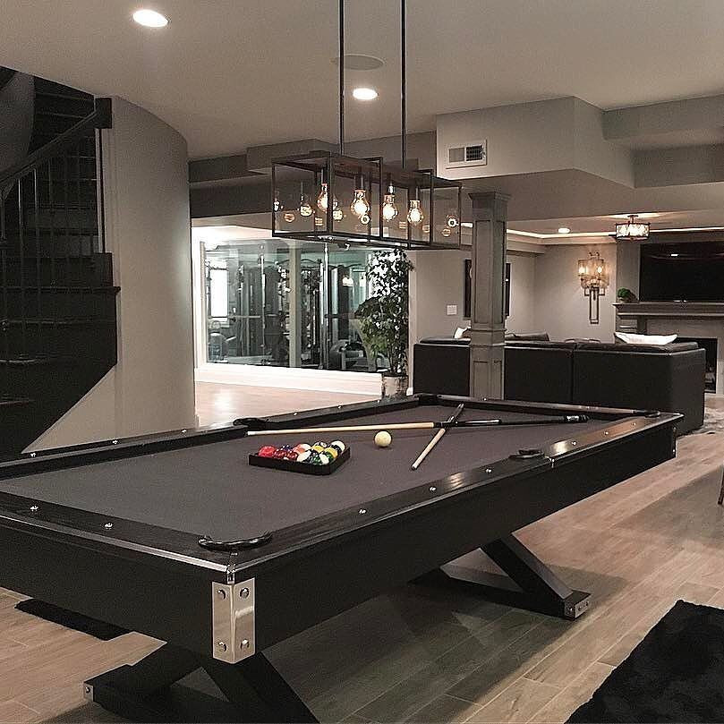 Pool Table In Living Room
 Game night goes glam with our Jaxxon pool table An