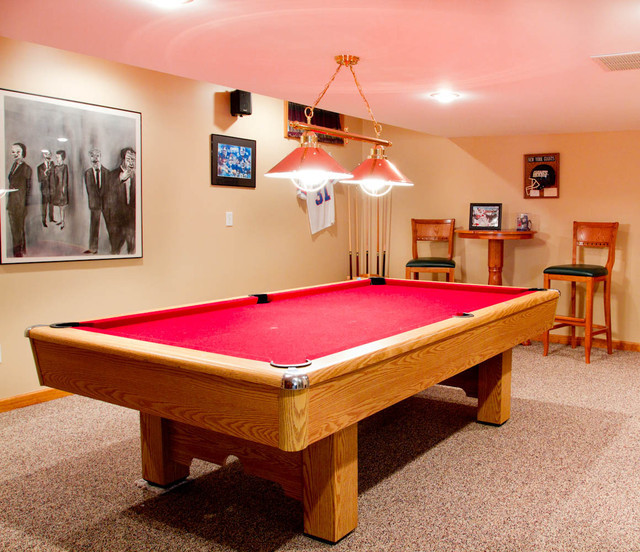 Pool Table In Living Room
 Pool Table Traditional Home Theater new york by