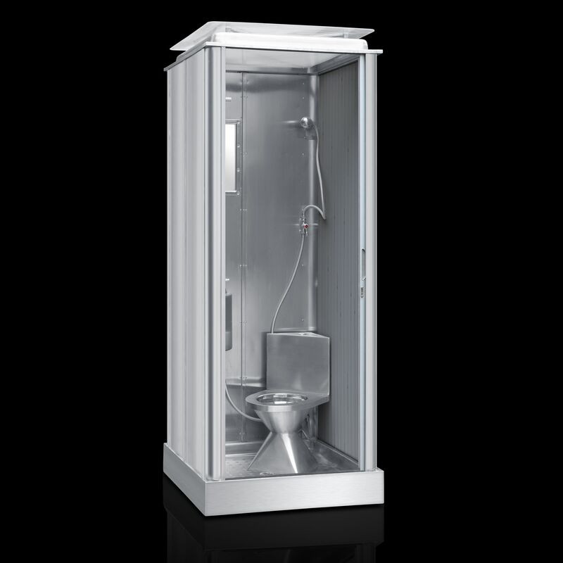 Portable Bathroom With Shower
 China Stainless Steel Portable Public Toilet Mobile Shower
