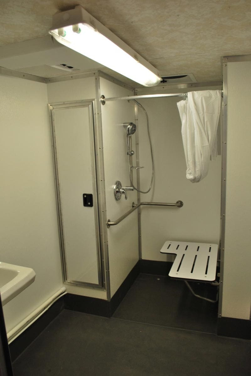 Portable Bathroom With Shower
 Montondo Trailer Mobile Shower Trailers