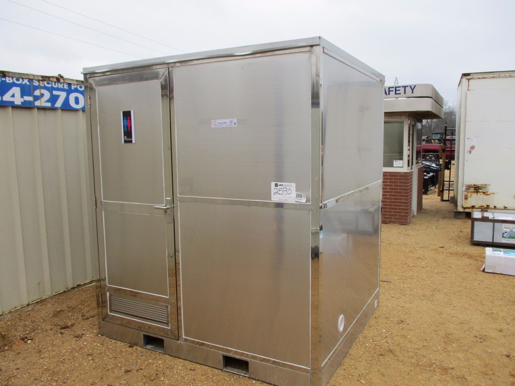Portable Bathroom With Shower
 PORTABLE RESTROOM 6 X 7 STAINLESS STEEL BATHROOM