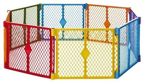 Portable Fence For Kids
 Play Yard 8 Panel Portable Safe Kids Pets Indoor Outdoor