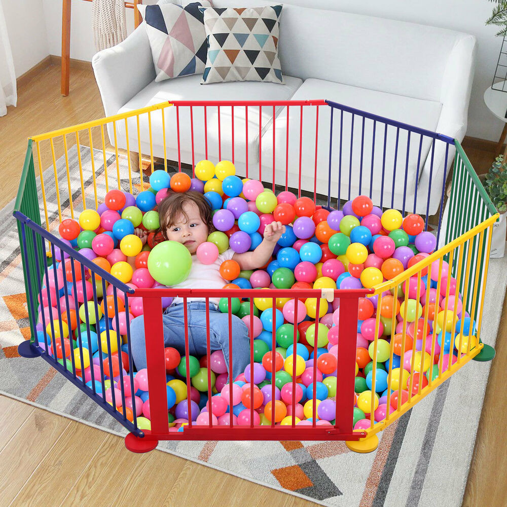 Portable Fence For Kids
 Baby Kids Portable Pet Outdoors 8 Panel Play Pen Safety