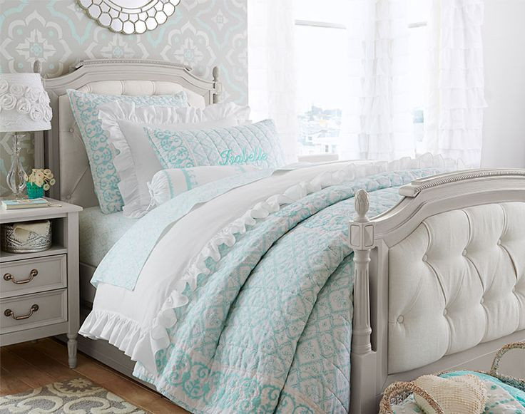 Pottery Barn Girls Bedroom
 A girls room with sophisticated old world elegance