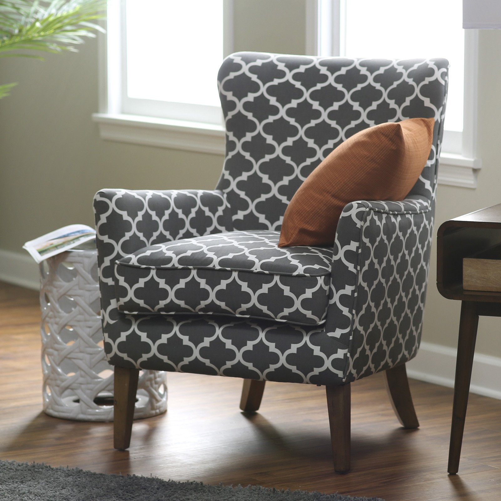 Printed Living Room Chairs
 Belham Living Palmer Printed Arm Chair Accent Chairs at