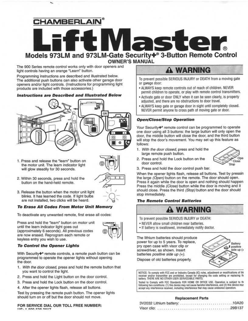 Programing Liftmaster Garage Door Openers
 Liftmaster Remotes Instructions