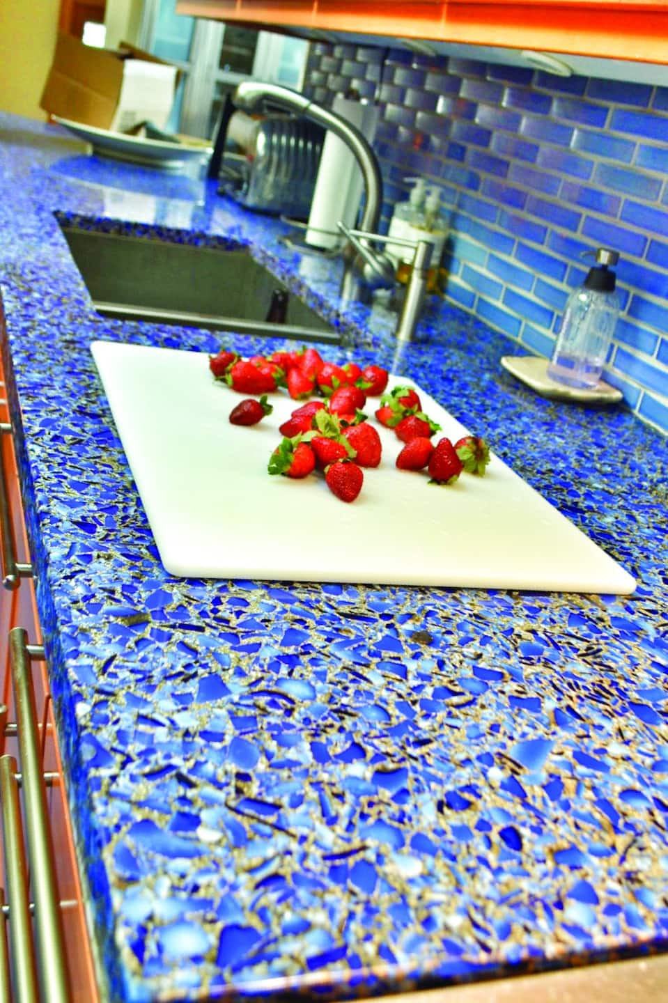 Recycled Glass Kitchen Countertops
 Unique Kitchen Countertops