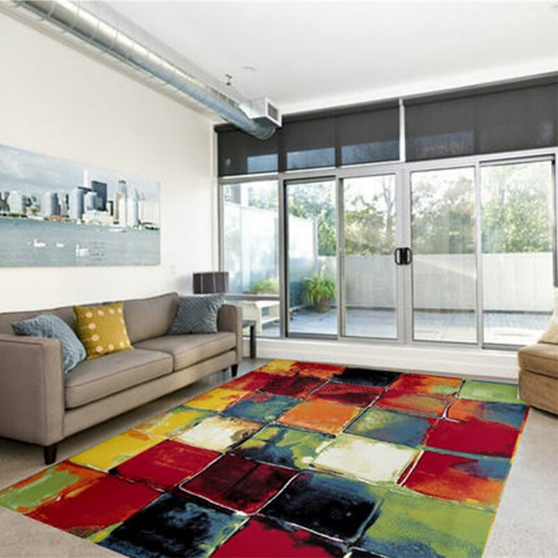 Red Rugs For Living Room
 160x230CM Floor Red Carpet for Living Room Modern
