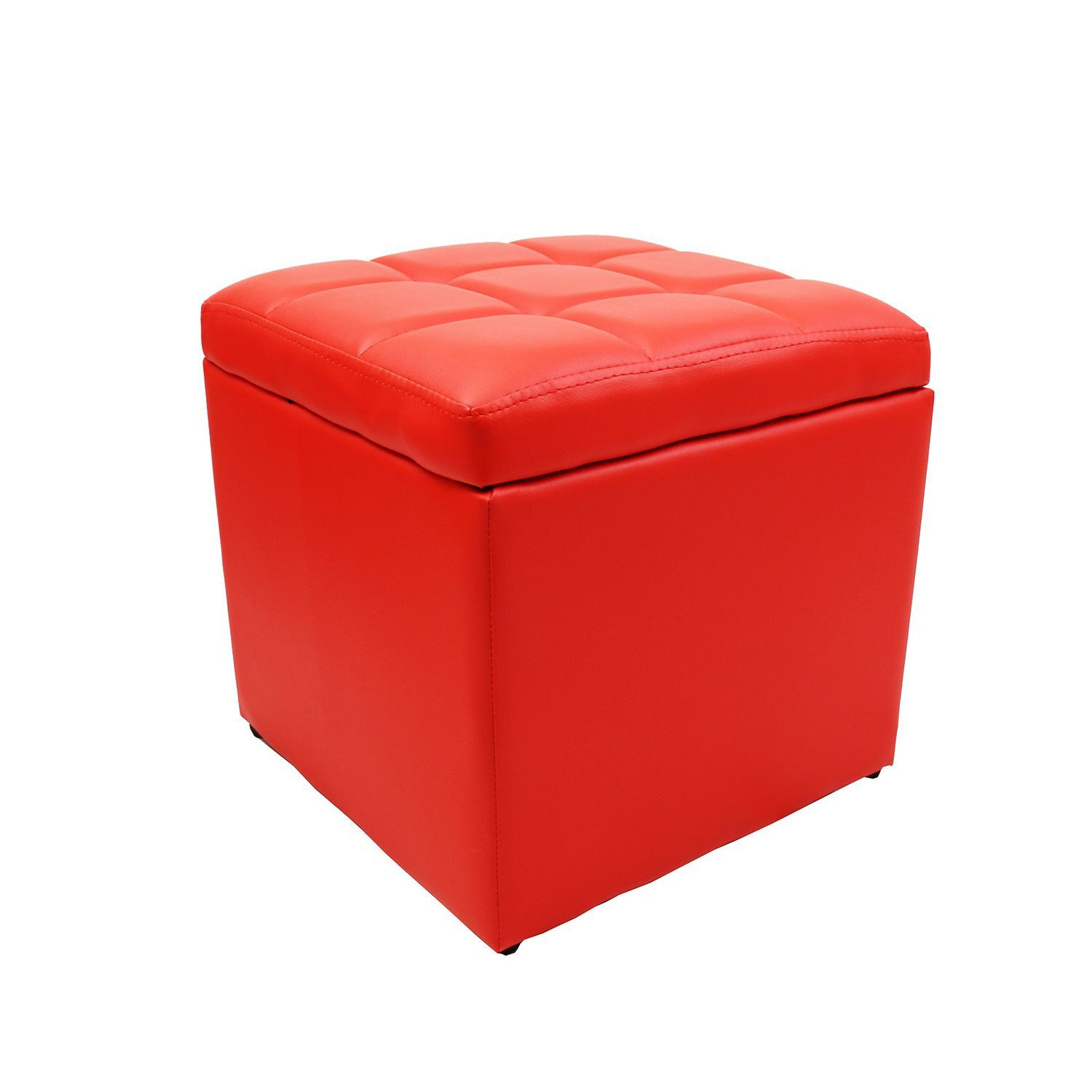 Red Storage Bench
 Living Home Decor Classic Square Cube Unfold Storage