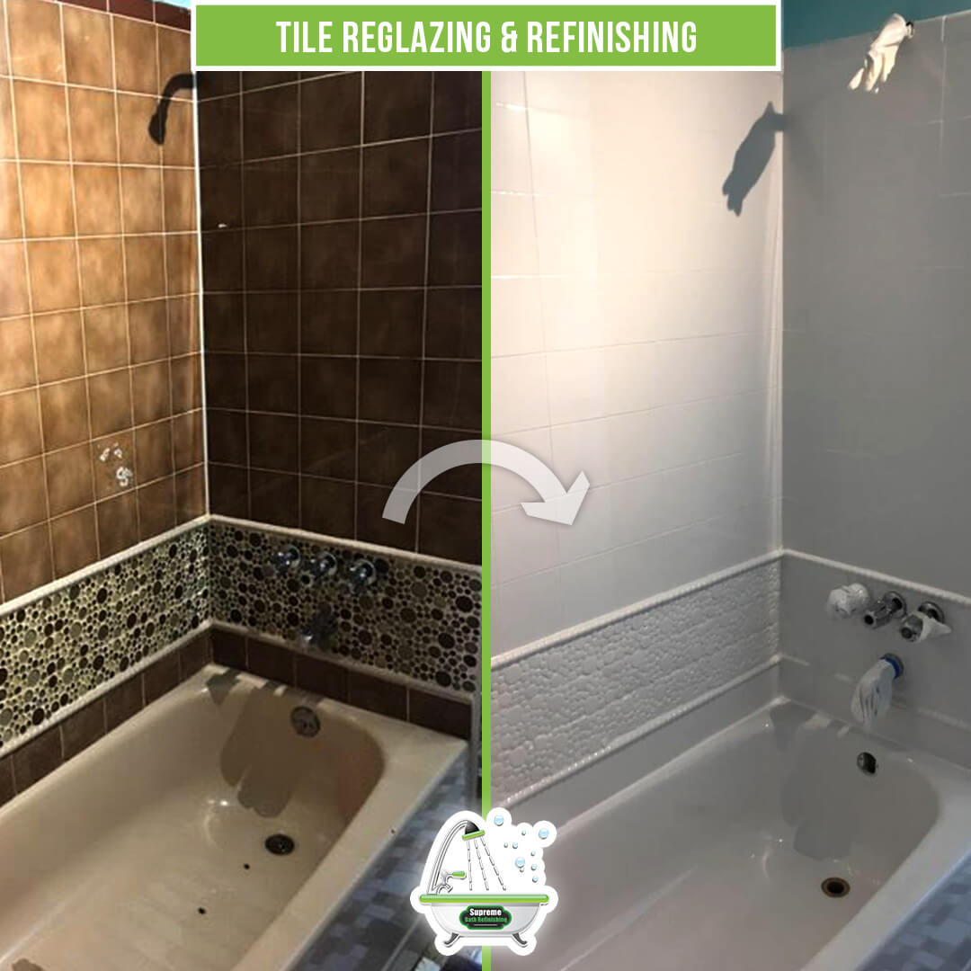 Refinishing Bathroom Tiles
 Tile Reglazing & Refinishing Supreme Bath Refinishing
