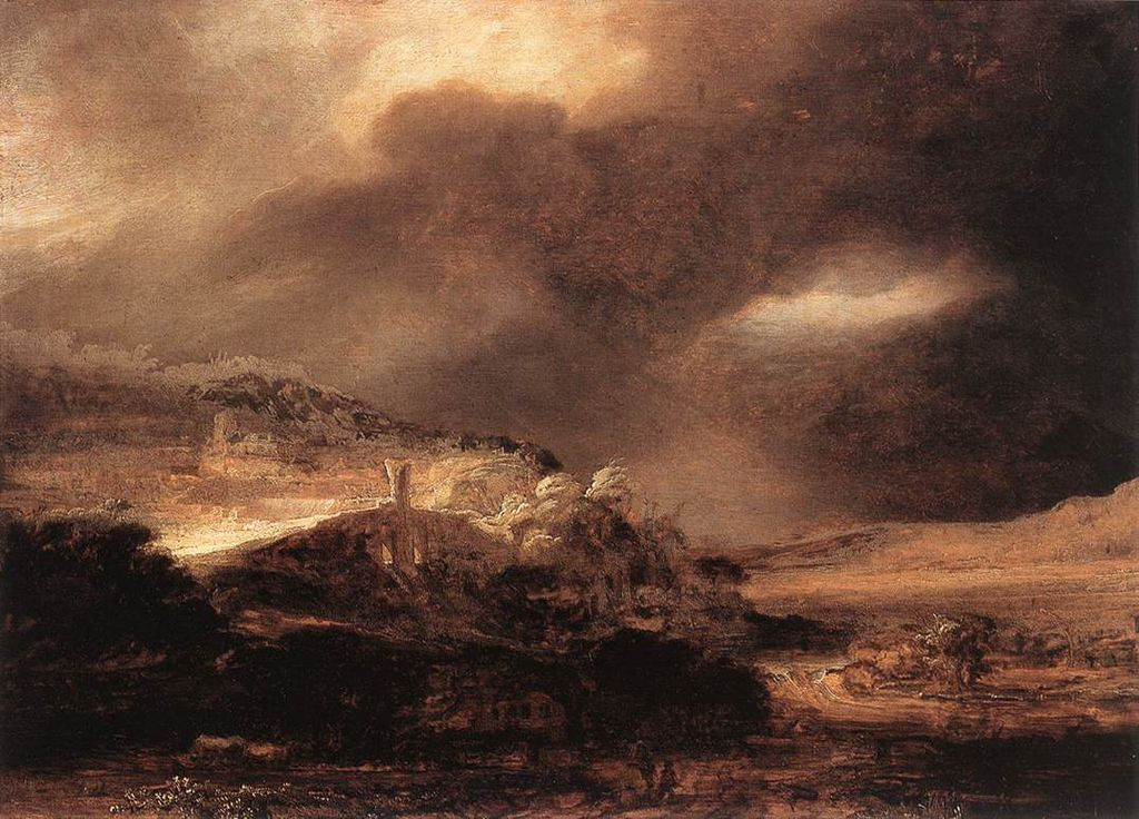 Rembrandt Landscape Paintings
 File Rembrandt Stormy Landscape WGA