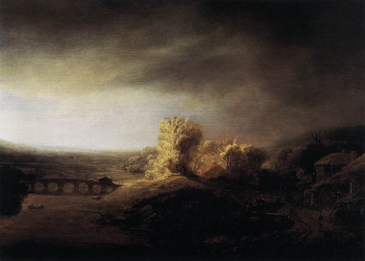 Rembrandt Landscape Paintings
 File Rembrandt Landscape with a Long Arched Bridge