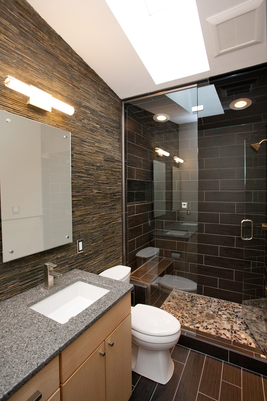 Remodel Bathroom Showers
 Contemporary Spa Like Bath Remodel with Steam Shower