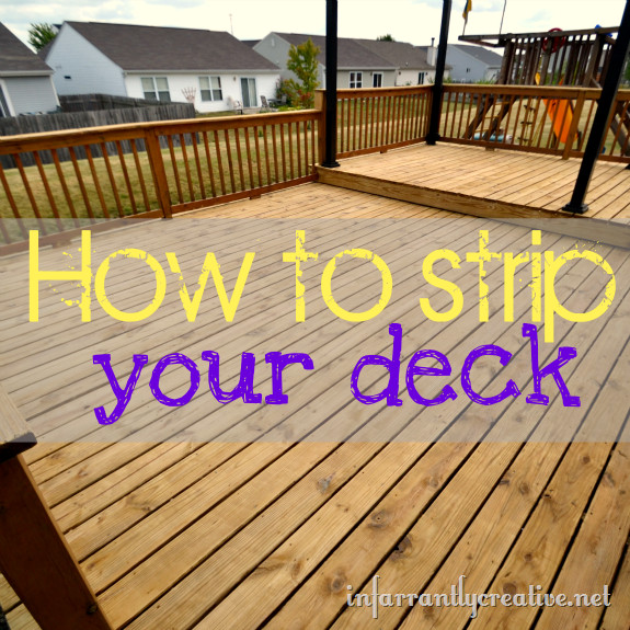 Remove Deck Paint
 How to Strip a Deck